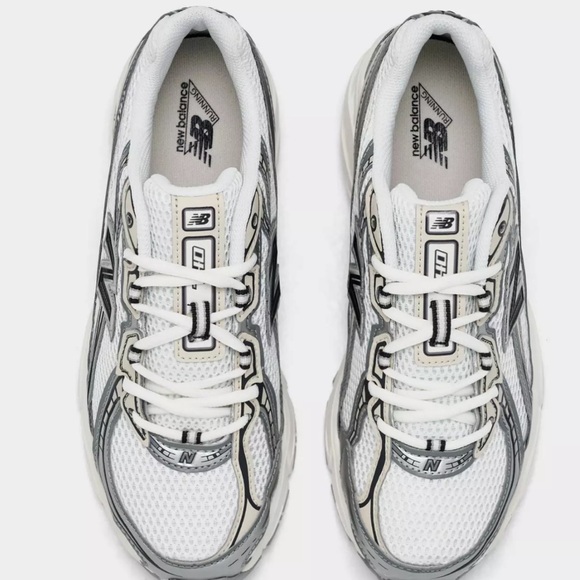 New Balance Women's 749 Silver and White Sneakers - Picture 3 of 3